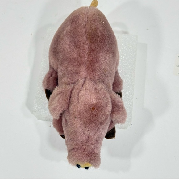 Vintage Douglas Little Cuddlers Plush Pink Purple Pig 10" Retired Collectable - Picture 3 of 11